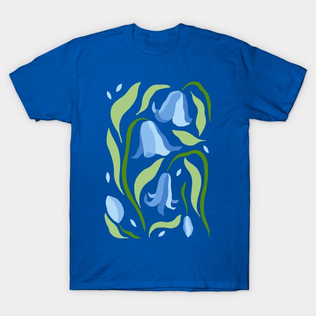 Bluebell Flowers T-Shirt by JunkyDotCom